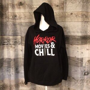 Horror Movies & Chill Hoodie NWOT